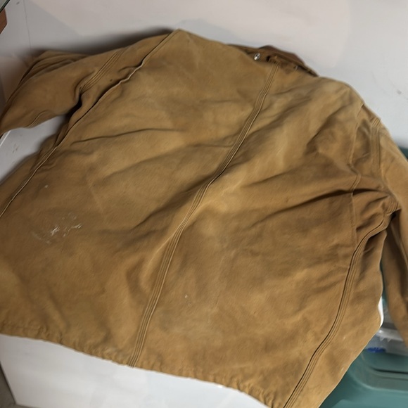Vintage Carhartt Jacket CB1806 Mens 50 Regular Arctic Quilt Lined Tan - Picture 4 of 4